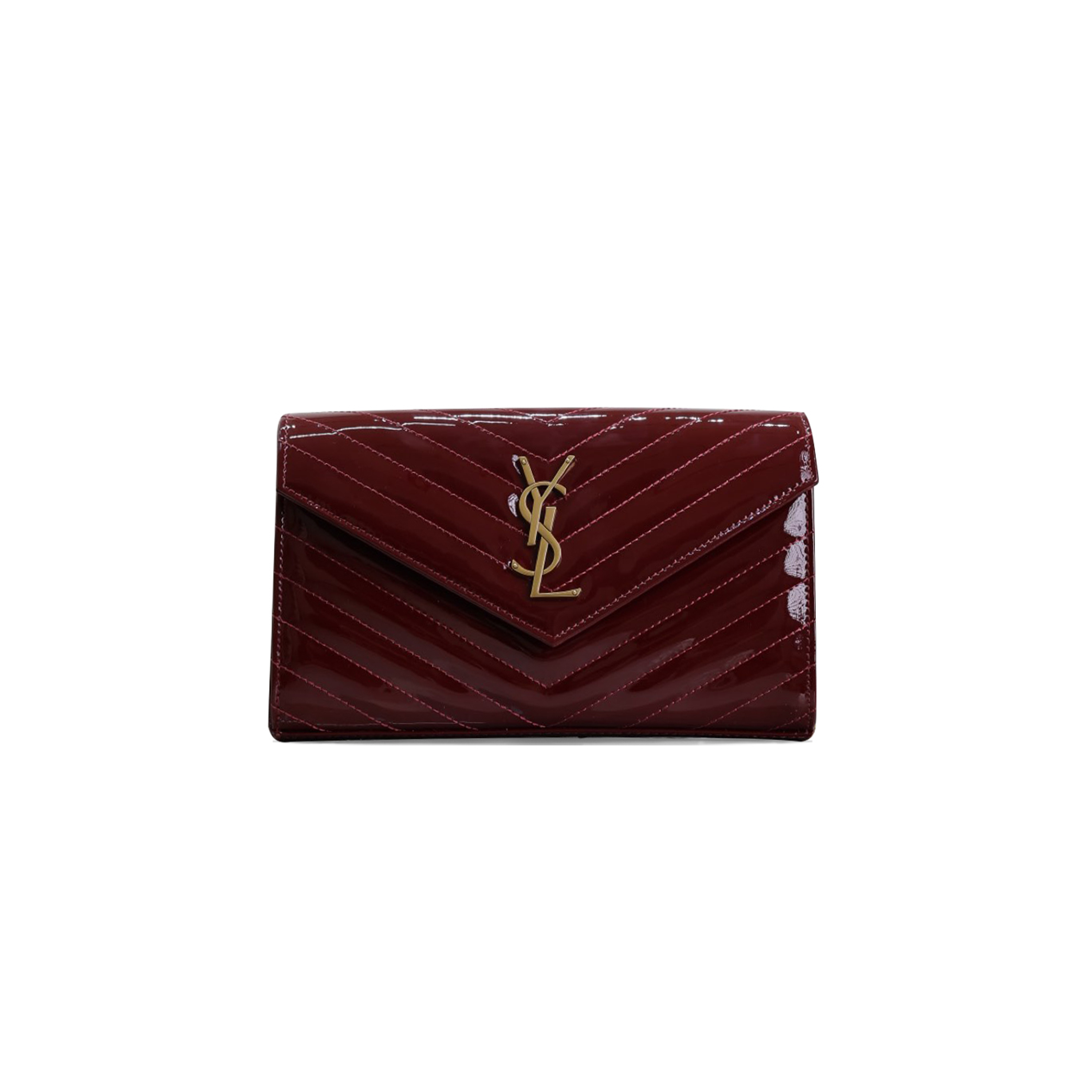 Y*L monogram envelope chain wallet in patent leather p964643867 (22.5*14*4cm)